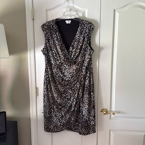 Black and White Patterned Dress